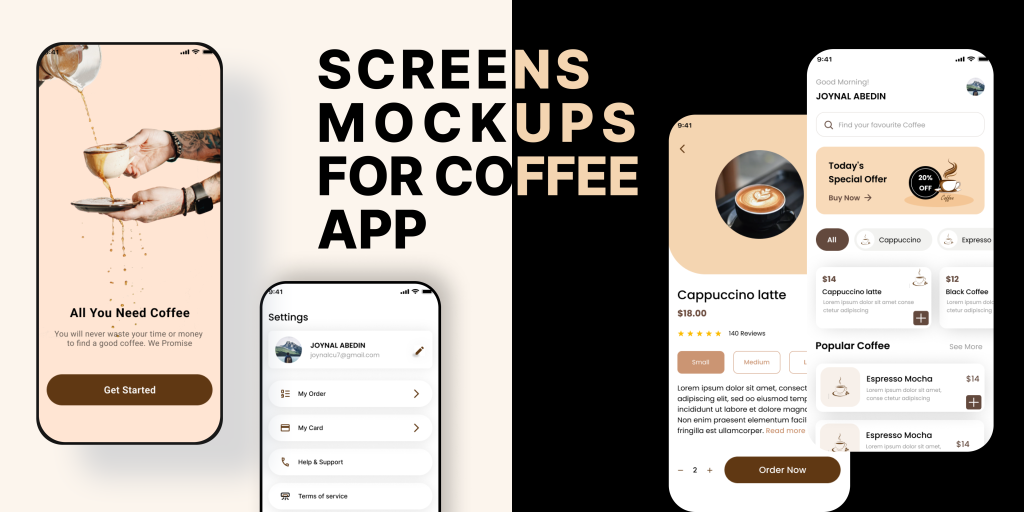 Coffee App UI Design